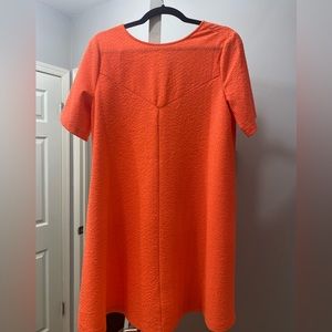 Neon orange mini pool dress size small